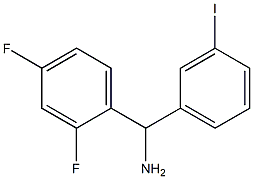 (2,4-difluorophenyl)(3-iodophenyl)methanamine 结构式