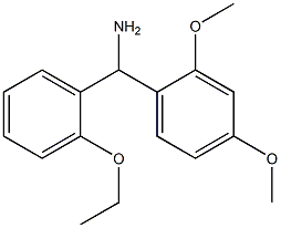 (2,4-dimethoxyphenyl)(2-ethoxyphenyl)methanamine 结构式