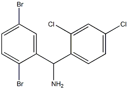 (2,5-dibromophenyl)(2,4-dichlorophenyl)methanamine 结构式