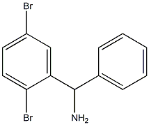 (2,5-dibromophenyl)(phenyl)methanamine 结构式