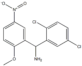 (2,5-dichlorophenyl)(2-methoxy-5-nitrophenyl)methanamine 结构式