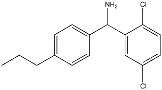 (2,5-dichlorophenyl)(4-propylphenyl)methanamine 结构式