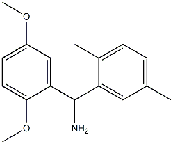 (2,5-dimethoxyphenyl)(2,5-dimethylphenyl)methanamine 结构式