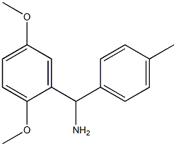 (2,5-dimethoxyphenyl)(4-methylphenyl)methanamine 结构式