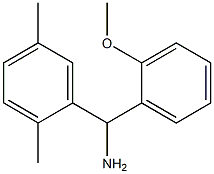 (2,5-dimethylphenyl)(2-methoxyphenyl)methanamine 结构式