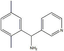 (2,5-dimethylphenyl)(pyridin-3-yl)methanamine 结构式