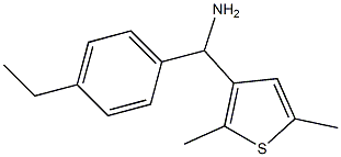 (2,5-dimethylthiophen-3-yl)(4-ethylphenyl)methanamine 结构式