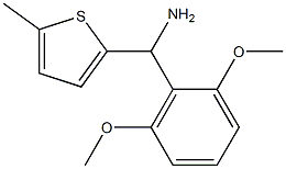(2,6-dimethoxyphenyl)(5-methylthiophen-2-yl)methanamine 结构式