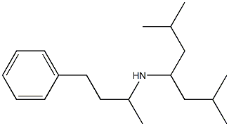 (2,6-dimethylheptan-4-yl)(4-phenylbutan-2-yl)amine 结构式