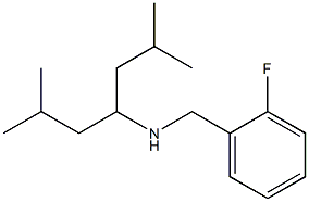 (2,6-dimethylheptan-4-yl)[(2-fluorophenyl)methyl]amine 结构式