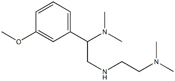 (2-{[2-(dimethylamino)ethyl]amino}-1-(3-methoxyphenyl)ethyl)dimethylamine 结构式