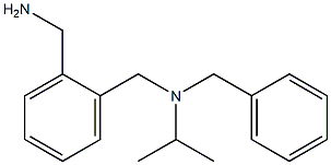 (2-{[benzyl(propan-2-yl)amino]methyl}phenyl)methanamine 结构式