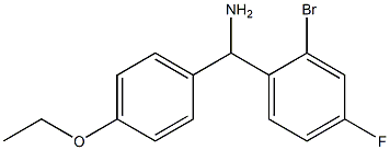 (2-bromo-4-fluorophenyl)(4-ethoxyphenyl)methanamine 结构式