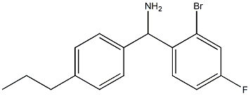 (2-bromo-4-fluorophenyl)(4-propylphenyl)methanamine 结构式