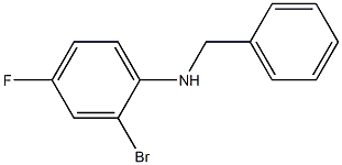 (2-bromo-4-fluorophenyl)(phenyl)methylamine 结构式
