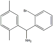 (2-bromophenyl)(2,5-dimethylphenyl)methanamine 结构式