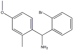 (2-bromophenyl)(4-methoxy-2-methylphenyl)methanamine 结构式