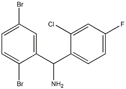 (2-chloro-4-fluorophenyl)(2,5-dibromophenyl)methanamine 结构式