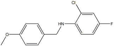 (2-chloro-4-fluorophenyl)(4-methoxyphenyl)methylamine 结构式