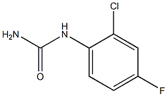 (2-chloro-4-fluorophenyl)urea 结构式