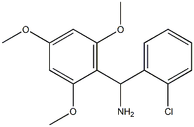 (2-chlorophenyl)(2,4,6-trimethoxyphenyl)methanamine 结构式