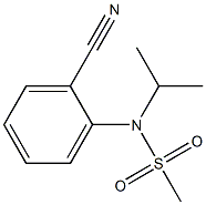 (2-cyanophenyl)-N-(propan-2-yl)methanesulfonamide 结构式