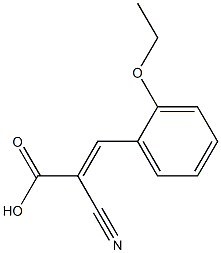 (2E)-2-cyano-3-(2-ethoxyphenyl)acrylic acid 结构式