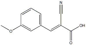 (2E)-2-cyano-3-(3-methoxyphenyl)prop-2-enoic acid 结构式