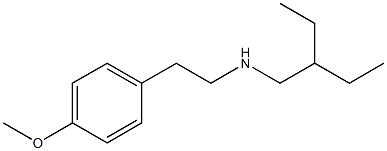 (2-ethylbutyl)[2-(4-methoxyphenyl)ethyl]amine 结构式