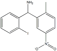 (2-iodophenyl)(2-methyl-5-nitrophenyl)methanamine 结构式