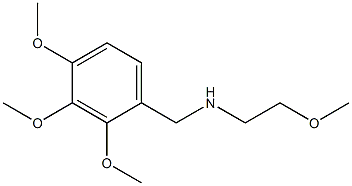 (2-methoxyethyl)[(2,3,4-trimethoxyphenyl)methyl]amine 结构式