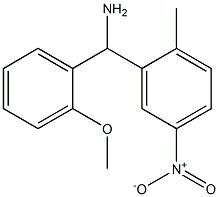 (2-methoxyphenyl)(2-methyl-5-nitrophenyl)methanamine 结构式