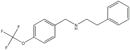 (2-phenylethyl)({[4-(trifluoromethoxy)phenyl]methyl})amine 结构式