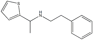 (2-phenylethyl)[1-(thiophen-2-yl)ethyl]amine 结构式