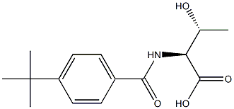 (2S,3R)-2-[(4-tert-butylbenzoyl)amino]-3-hydroxybutanoic acid 结构式