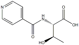 (2S,3R)-3-hydroxy-2-(isonicotinoylamino)butanoic acid 结构式