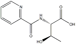 (2S,3R)-3-hydroxy-2-[(pyridin-2-ylcarbonyl)amino]butanoic acid 结构式