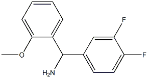 (3,4-difluorophenyl)(2-methoxyphenyl)methanamine 结构式