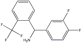 (3,4-difluorophenyl)[2-(trifluoromethyl)phenyl]methanamine 结构式