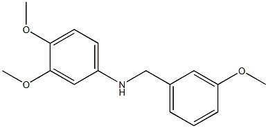 (3,4-dimethoxyphenyl)(3-methoxyphenyl)methylamine 结构式
