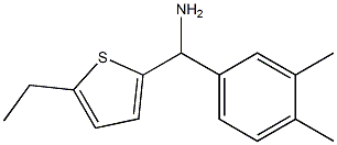 (3,4-dimethylphenyl)(5-ethylthiophen-2-yl)methanamine 结构式
