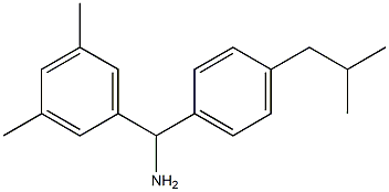 (3,5-dimethylphenyl)[4-(2-methylpropyl)phenyl]methanamine 结构式