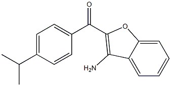 (3-amino-1-benzofuran-2-yl)(4-isopropylphenyl)methanone 结构式