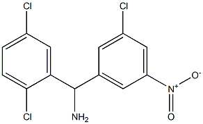 (3-chloro-5-nitrophenyl)(2,5-dichlorophenyl)methanamine 结构式