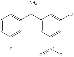 (3-chloro-5-nitrophenyl)(3-fluorophenyl)methanamine 结构式