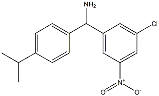 (3-chloro-5-nitrophenyl)[4-(propan-2-yl)phenyl]methanamine 结构式