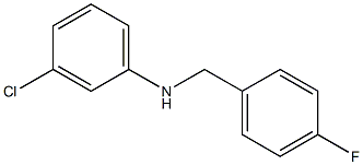 (3-chlorophenyl)(4-fluorophenyl)methylamine 结构式