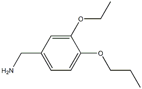 (3-ethoxy-4-propoxyphenyl)methanamine 结构式