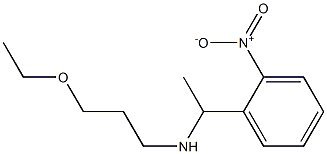 (3-ethoxypropyl)[1-(2-nitrophenyl)ethyl]amine 结构式