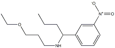 (3-ethoxypropyl)[1-(3-nitrophenyl)butyl]amine 结构式